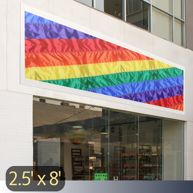 Rainbow flag LGBT gay pride rainbow stripes LGBTQ  Banner (Creator Uploaded)
