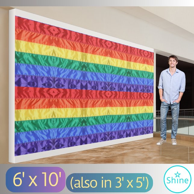 Rainbow Flag LGBT Rainbow Stripes Gay Pride LGBTQ Banner (Creator Uploaded)