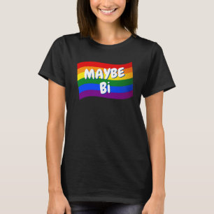 Rainbow Flag Maybe Bi maybe gay Love is Love LGBTQ T-Shirt