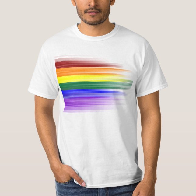 Rainbow Flag Mens T-shirts (Front Design) (Front)