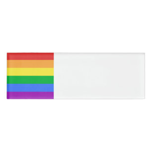Rainbow Flag Name Tag