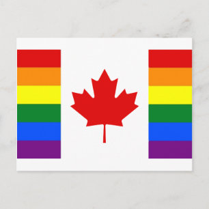 Rainbow Flag of Canada Postcard