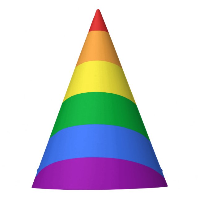Rainbow Flag Party Hat (Front)