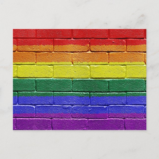 Rainbow flag postcard (Front)