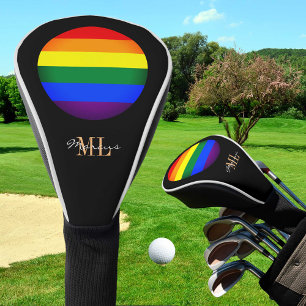 Rainbow Flag & Pride Golfing monogrammed / LGBT Go Golf Head Cover