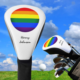 Rainbow Flag & Pride Golfing monogrammed / LGBT Golf Head Cover