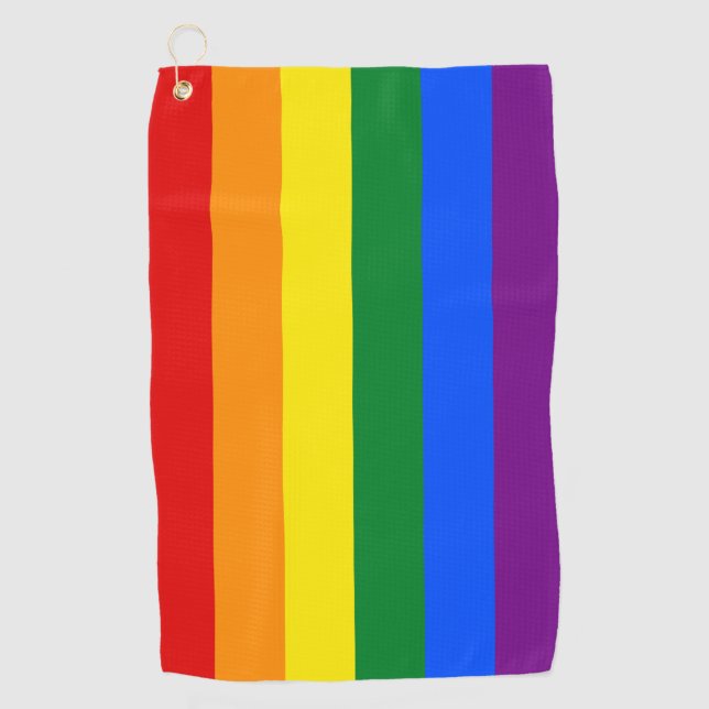 Rainbow Flag & Pride parade Golf / LGBT community  Towel (Front)