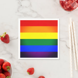Rainbow Flag & Pride Rainbow / LGBT community Napkin