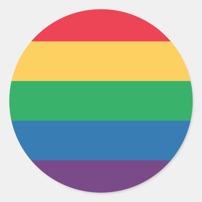 Rainbow Flag Pride Sticker (Front)