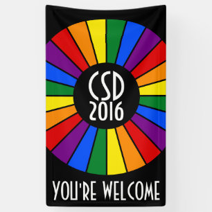 RAINBOW FLAG rays button + your ideas Banner