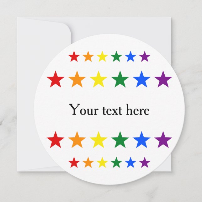 RAINBOW FLAG STARS + your ideas (Front)