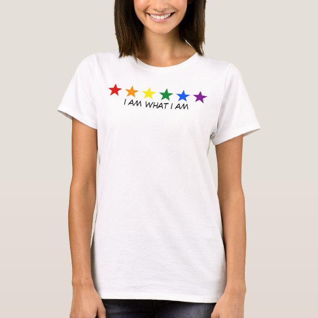 RAINBOW FLAG STARS + your ideas T-Shirt (Front)