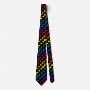 RAINBOW FLAG STARS + your ideas Tie