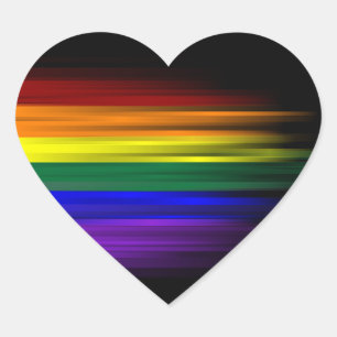 Rainbow Flag Sticker Sheet (Heart)
