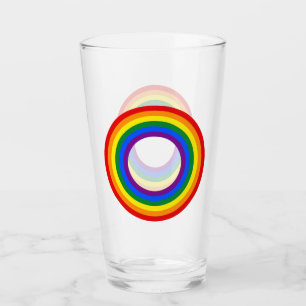 RAINBOW FLAG - STRIPES - LGBT colours Rings Glass