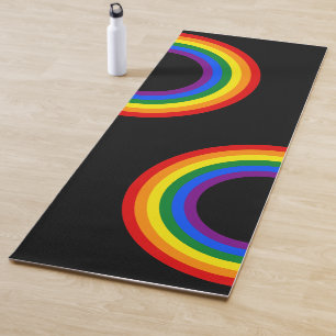 RAINBOW FLAG - STRIPES - LGBT colours Rings Yoga Mat