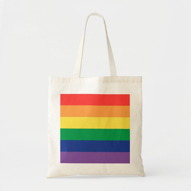 Rainbow Flag Tote Bag (Front)