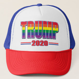Rainbow-Flag-Trump-2020 Trucker Hat