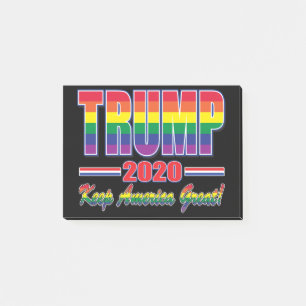 Rainbow-Flag-Trump-Keep-America-Great Post-it Notes