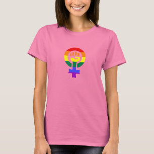 Rainbow Flag Woman Power women's t-shirt