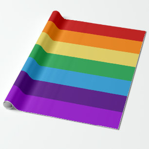 Rainbow flag wrapping paper