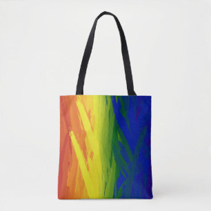 Rainbow Flames Tote Bag