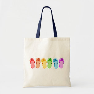 Rainbow Flip Flops Tote Bag