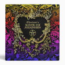 Rainbow Floral Apple of Knowledge Book of Shadows