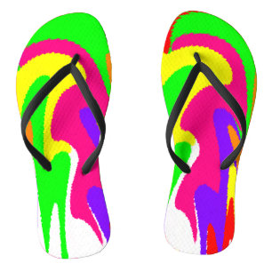 "Rainbow Floral" Jandals