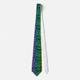 Rainbow Floral Pattern Tie