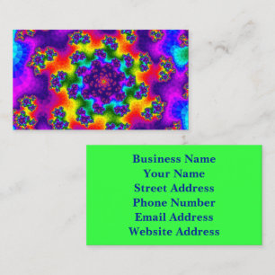 Rainbow Floral Sprinkles Business Card