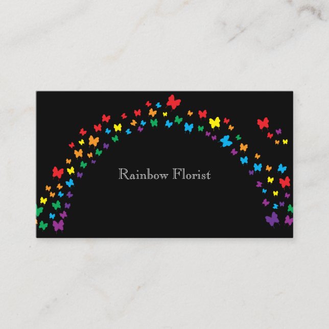 Rainbow Florist Business Card (Front)