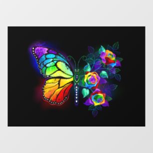 Rainbow flower butterfly