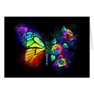 Rainbow flower butterfly