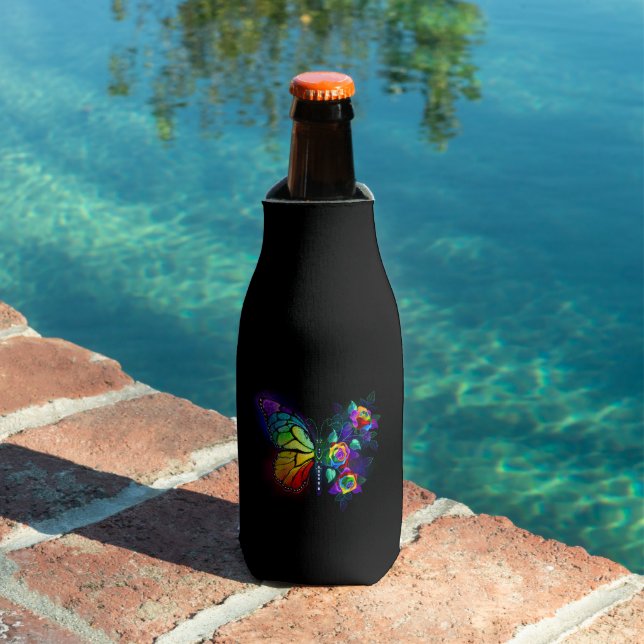 Rainbow flower butterfly bottle cooler (In Situ Pool)