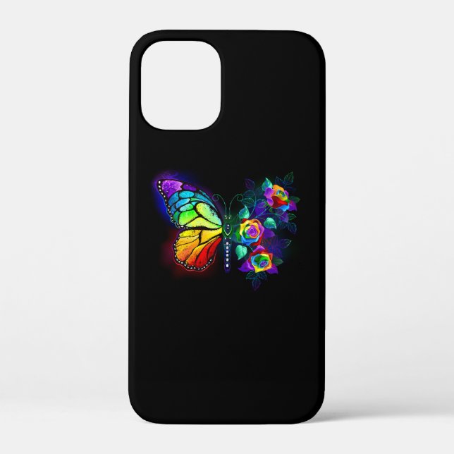 Rainbow flower butterfly Case-Mate iPhone case (Back)