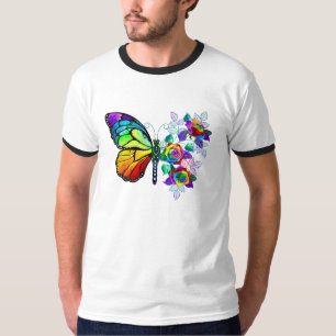 Rainbow flower butterfly T-Shirt