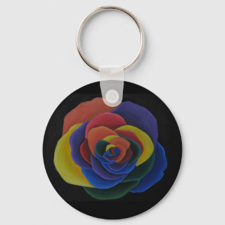Rainbow Flower Key Chain