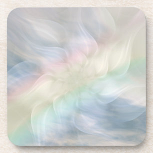 Rainbow Flower Mandala Coaster