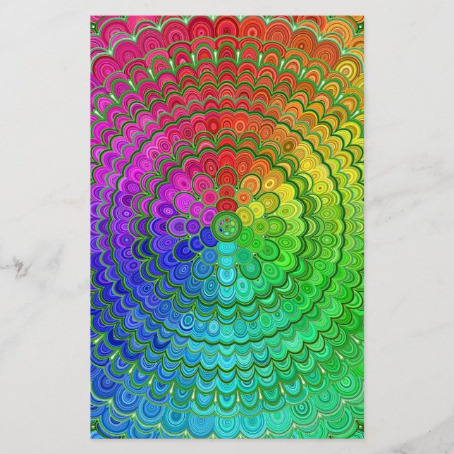 Rainbow Flower Mandala Flyer (Front)