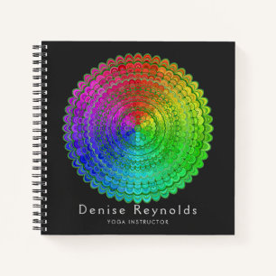 Rainbow Flower Mandala Notebook