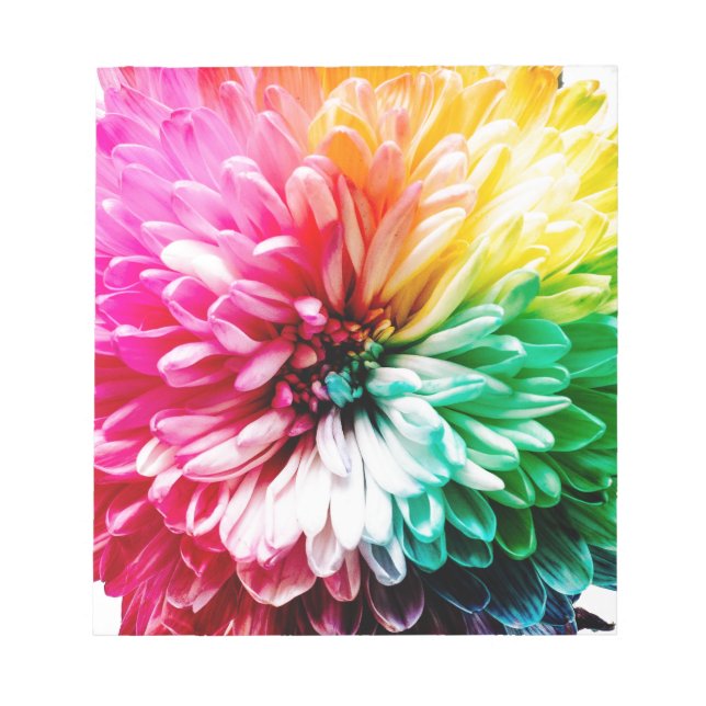 rainbow flower notepad (Front)