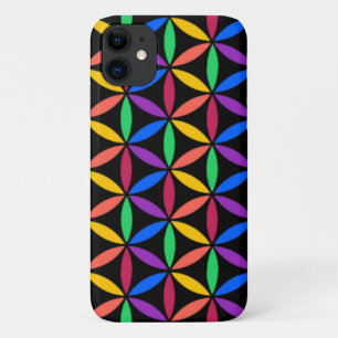 Rainbow Flower of Life Pattern Case-Mate iPhone Case