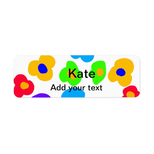 Rainbow flower pride love add name text lqbtq abst (Front)