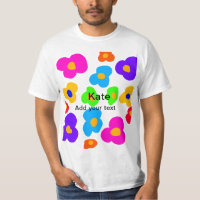 Rainbow flower pride love add name text lqbtq abst