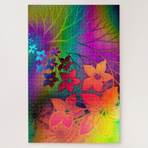 Rainbow Flowers Jigsaw Puzzle