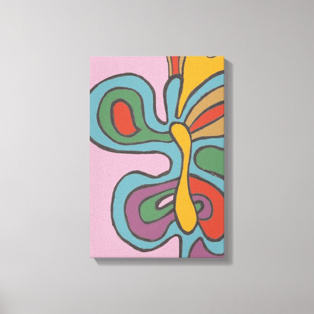 Rainbow Flutterfly Canvas Print (Front)