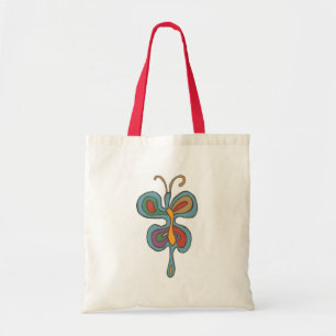 Rainbow Flutterfly Tote Bag