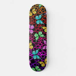 Rainbow Foam Butterflies Skateboard