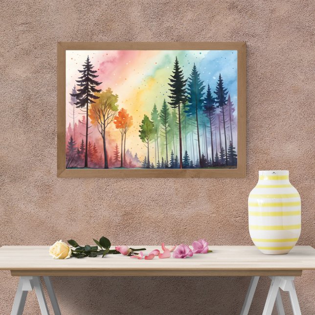 Rainbow Forest Canopy Poster (Creator Uploaded)